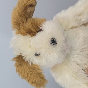 Build A Bear Brown & Cream Scruffy Long Fur Puppy Dog Plush Soft